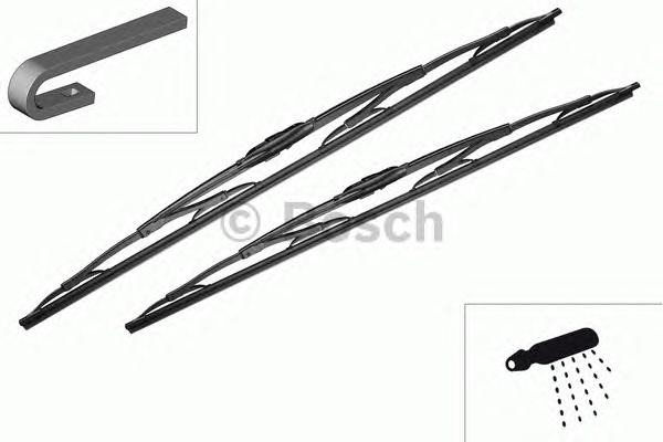 Купить запчасть BOSCH - 3397118309 Щетки стеклоочистителя каркасные
