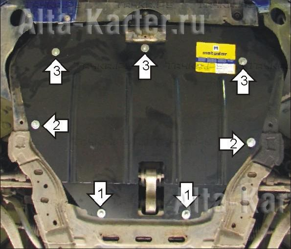 Купить запчасть MOTODOR - 01114 Защита для картера, КПП Mazda 6 I 2002-2007