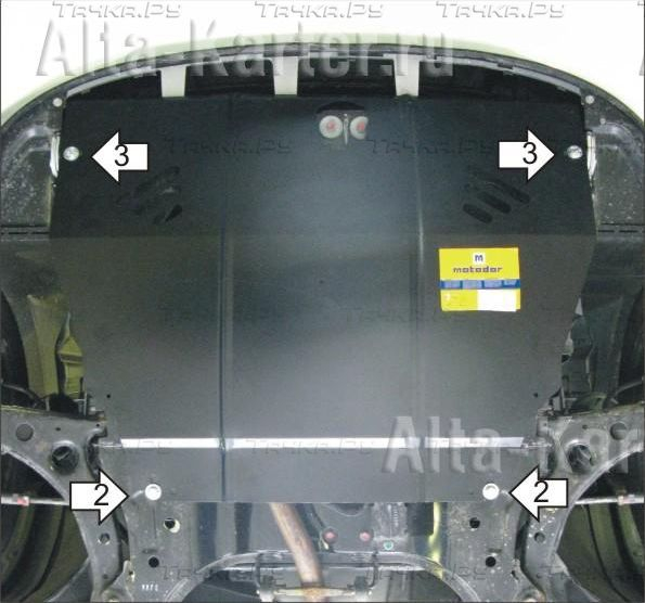 Купить запчасть MOTODOR - 00910 Защита для картера, КПП Hyundai Matrix 2005-2010