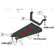 Купить ALFECO - ALF2436AL4 Защита алюминиевая для редуктора Toyota RAV4 III 2006-2012