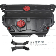 Купить АвтоБРОНЯ 111051141 Защита для картера и КПП (увеличенная) Skoda Octavia A7 2013-2020