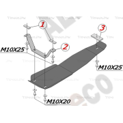 Купить ALFECO - ALF2215AL4 Защита алюминиевая для редуктора Subaru Forester ll 2002-2008