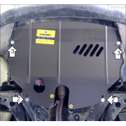 Купить MOTODOR 02716 Защита для картера, КПП Volkswagen Polo IV 2003-2009