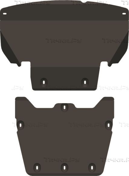 Купить запчасть ALFECO - ALF3407AL Защита алюминиевая для картера и КПП BMW 5-серия E60 2003-2010