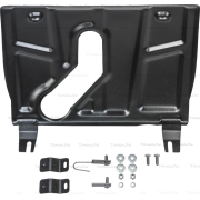 Купить АвтоБРОНЯ 111095061 Защита для картера и КПП (с вырезом под глушитель) Toyota RAV4 CA40 АКПП 2013-2019