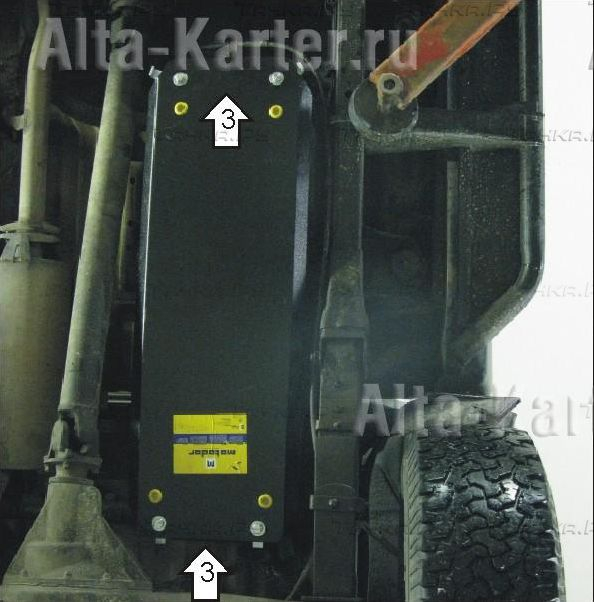 Купить запчасть MOTODOR - 01335 Защита для топливного бака Mitsubishi L200 III 2004-2006