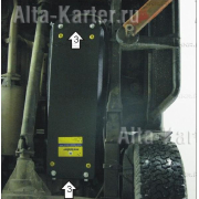 Купить MOTODOR - 01335 Защита для топливного бака Mitsubishi L200 III 2004-2006