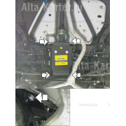 Купить MOTODOR 12205 Защита для заднего дифференциала Subaru Outback IV 2009-2014