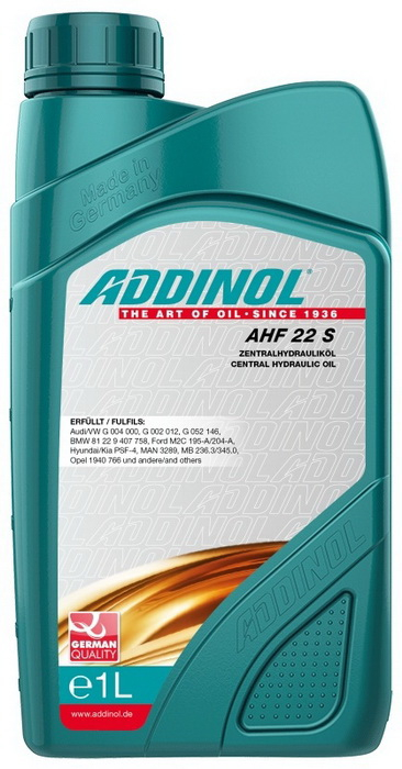 Купить запчасть ADDINOL - 4014766074386 Addinol AHF 22 S