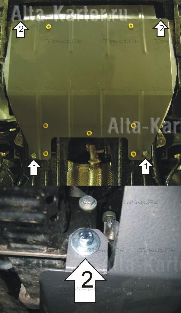 Купить запчасть MOTODOR - 01607 Защита для картера, КПП Peugeot 407 2004-2008
