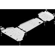 Купить MOTODOR 32908 Защита алюминиевая усиленная для картера, ПД, КПП, РК Dodge Ram 1500 TRX 2021-2023