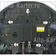 Купить MOTODOR - 03033 Защита для двигателя, КПП Chevrolet Spark II 2010-2015