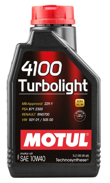 Купить запчасть MOTUL - 10W404100TURBOLIGHT1L 4100 TURBOLIGHT 10W-40