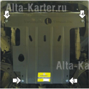 Купить MOTODOR - 00904 Защита для картера, КПП Hyundai Avante III 1999-2006