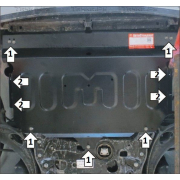Купить MOTODOR 52703 Защита для картера и КПП Volkswagen Terramont 2018-2023
