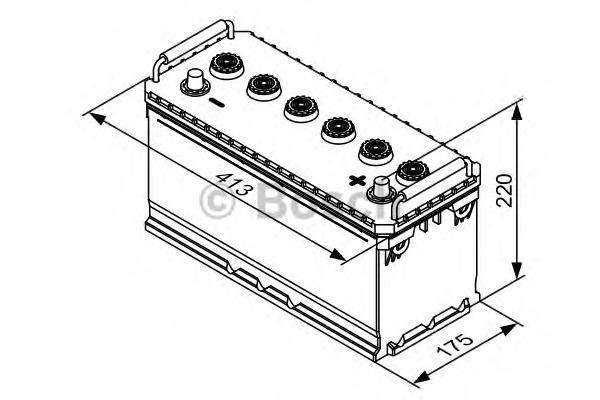 Купить запчасть BOSCH - 0092T30730 Аккумулятор