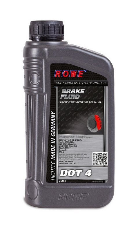 Купить запчасть ROWE - 25101001003 ROWE HIGHTEC BRAKE FLUID DOT 4