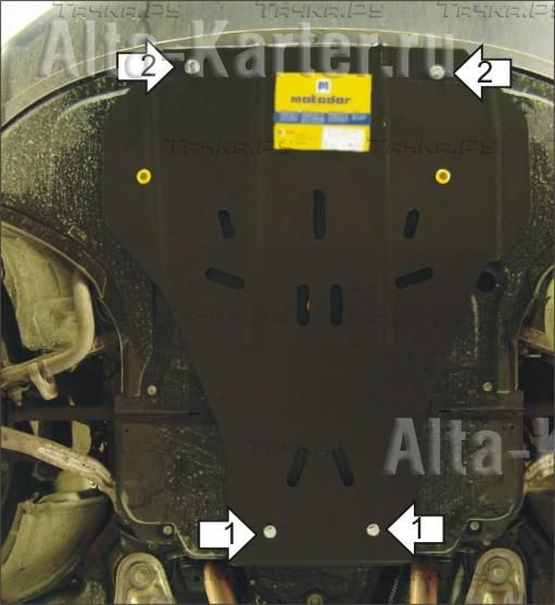 Купить запчасть MOTODOR - 00118 Защита для двигателя, КПП Audi A6 C6 Quattro седан 2004-2008