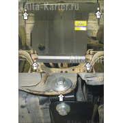 Купить MOTODOR - 02401 Защита для картера, КПП Suzuki Baleno 1998-2002