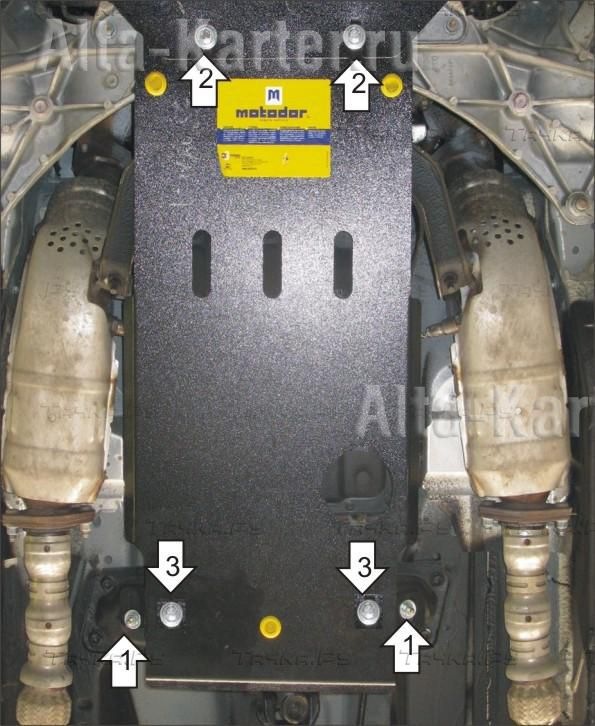 Купить запчасть MOTODOR - 08004 Защита для КПП Infiniti M 25 2010-2023