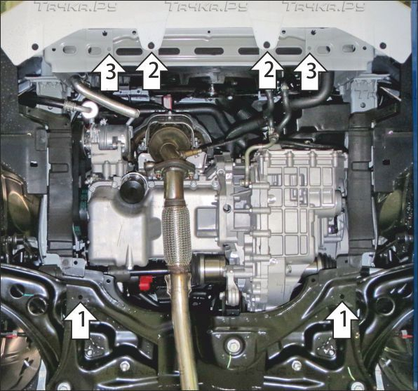 Купить запчасть MOTODOR - 77205 Защита усиленная для двигателя и КПП Changan Alsvin 2023-2023