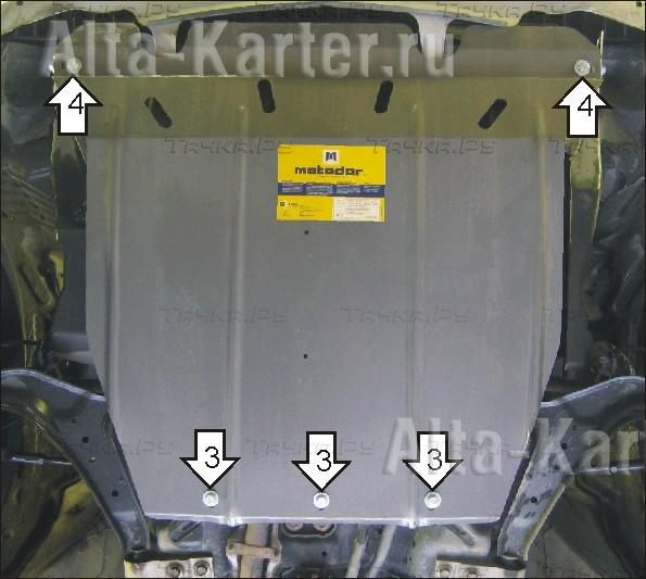Купить запчасть MOTODOR - 01414 Защита для картера, КПП Nissan Almera Tino 2000-2006