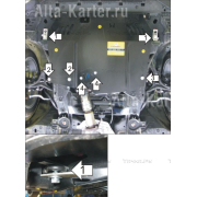 Купить MOTODOR - 00820 Защита для картера, КПП Honda Accord VIII 2008-2012