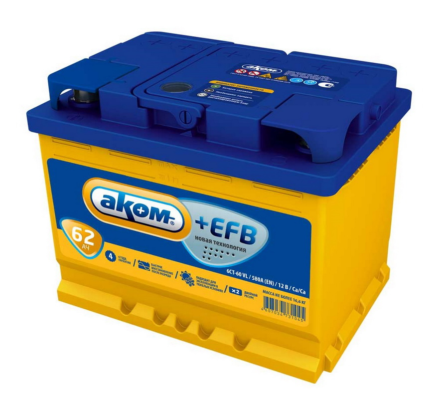 Купить запчасть AKOM - 6CT621 Аккумулятор