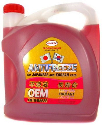 Купить запчасть SINTEC - 990457 SINTEC ANTIFREEZE ОЕМ FOR JAPANESE AND KOREAN CARS RED