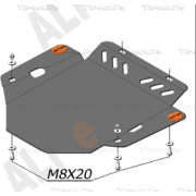 Купить ALFECO ALF3014AL4 Защита алюминиевая для АКПП Volkswagen Passat B5 1997-2001