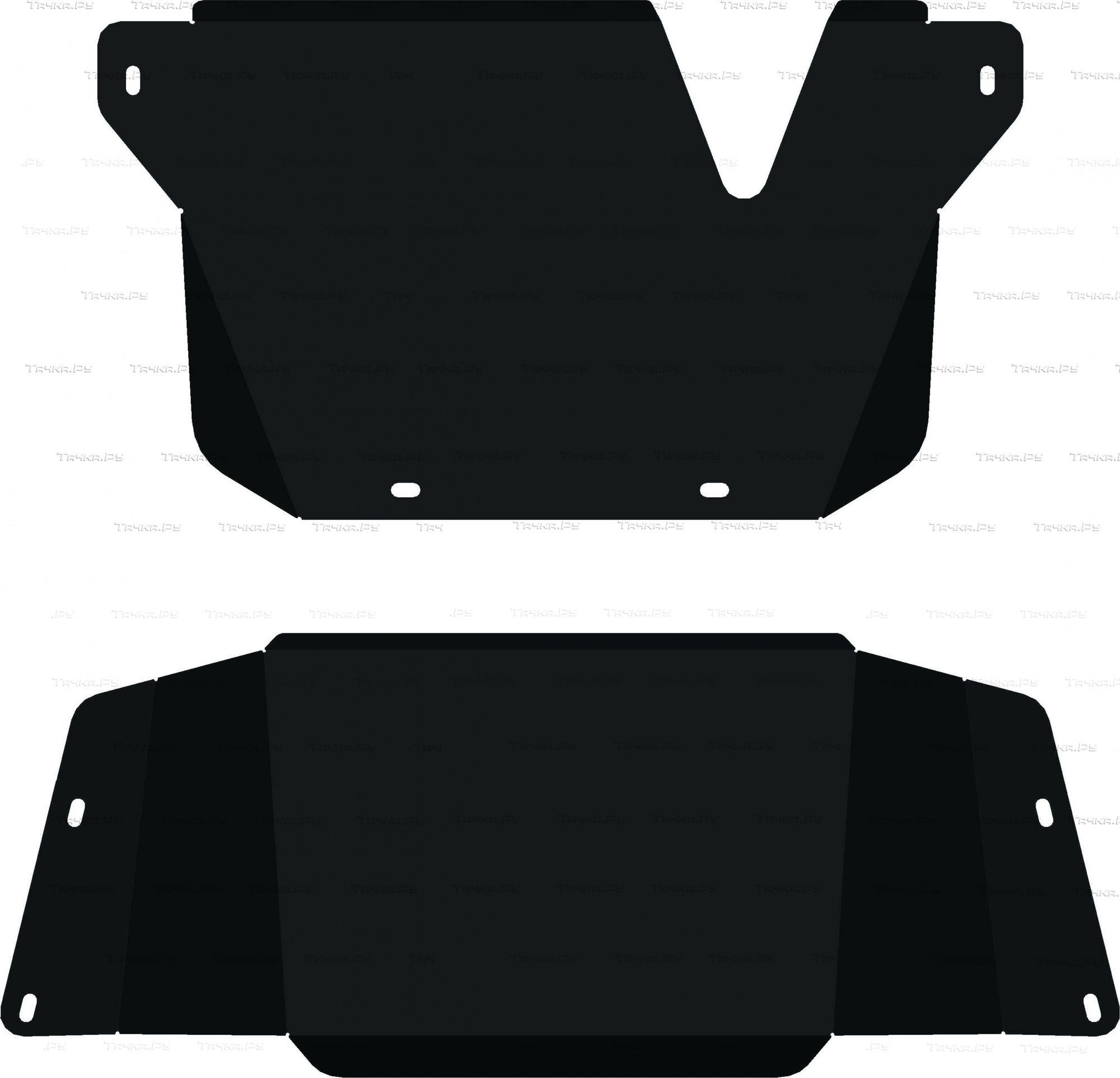 Купить запчасть ALFECO - ALF2483 Защита для КПП и РК Toyota Land Cruiser 105 2002-2007