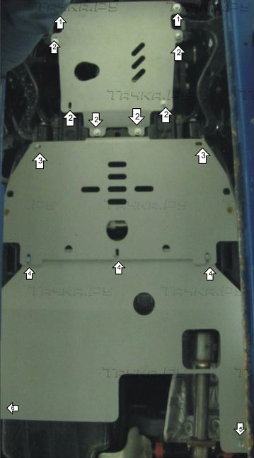 Купить запчасть MOTODOR - 383203 Защита алюминиевая для двигателя, КПП, РК Land Rover Discovery IV 2009-2016