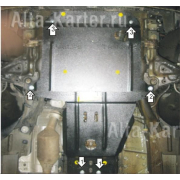 Купить MOTODOR - 01229 Защита для двигателя, КПП Mercedes-Benz Vito W639 RWD рестайлинг 2009-2014