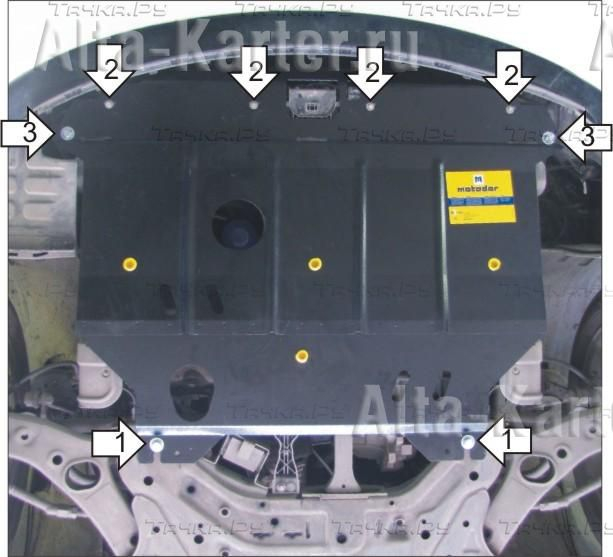 Купить запчасть MOTODOR - 00935 Защита для картера, КПП Kia Optima III 2012-2023