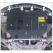 Купить MOTODOR - 00935 Защита для картера, КПП Kia Optima III 2012-2023