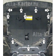 Купить MOTODOR - 01453 Защита для двигателя и КПП Nissan Qashqai II J11 2014-2023
