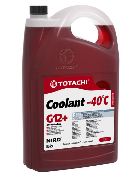 Купить запчасть TOTACHI - 4589904526770 TOTACHI NIRO COOLANT RED -40 G12+