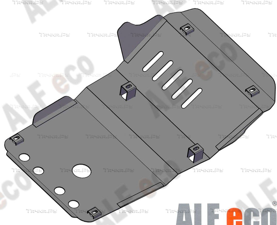 Купить запчасть ALFECO - ALF2410AL4 Защита алюминиевая для картера Toyota Land Cruiser Prado 120 2002-2009