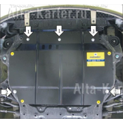 Купить MOTODOR - 00930 Защита для картера, КПП Hyundai Verna III 2006-2009