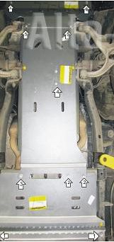 Купить запчасть MOTODOR - 02905 Защита для картера, ПД, КПП, РК, радиатора Dodge Ram 1500 2009-2018