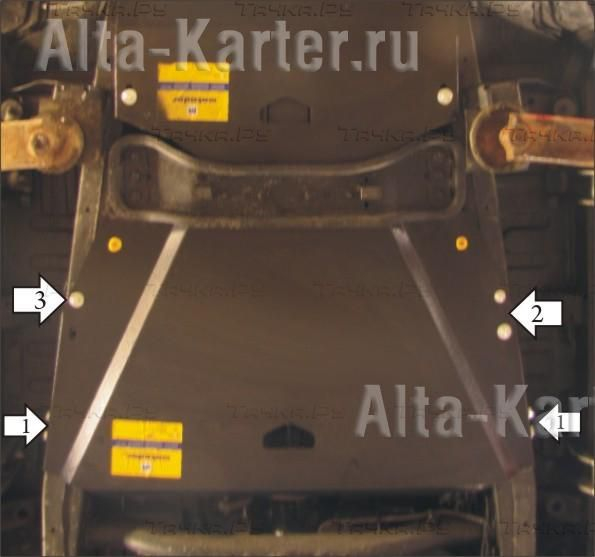 Купить запчасть MOTODOR - 11316 Защита для РК Mitsubishi Pajero Sport II 2008-2015