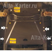 Купить MOTODOR - 11316 Защита для РК Mitsubishi Pajero Sport II 2008-2015