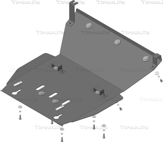 Купить запчасть MOTODOR - 12723 Защита для картера, радиатора Volkswagen Amarok I рестайлинг 2016-2023