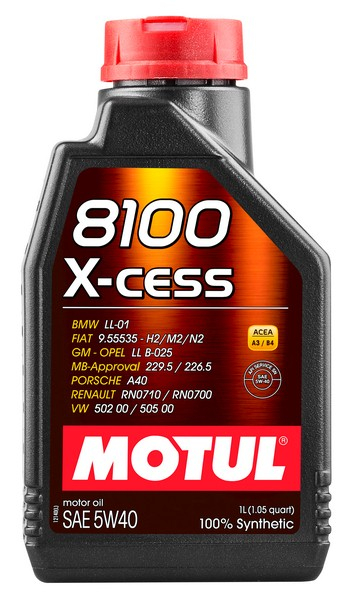 Купить запчасть MOTUL - 5W408100XCESS1L 8100 X-CESS 5W-40