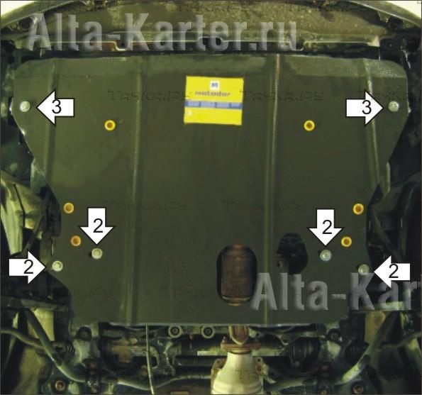 Купить запчасть MOTODOR - 00811 Защита для картера, КПП Honda Odyssey II 2001-2003