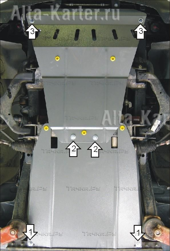 Купить запчасть MOTODOR - 02805 Защита для радиатора, картера, КПП SsangYong Rexton II 2007-2012