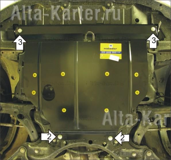 Купить запчасть MOTODOR - 02524 Защита для картера, КПП Toyota Corolla Verso III 2007-2009