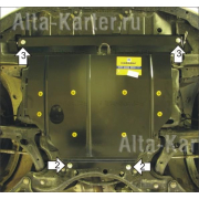 Купить MOTODOR - 02524 Защита для картера, КПП Toyota Corolla Verso III 2007-2009
