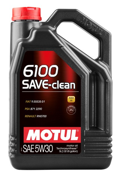 Купить запчасть MOTUL - 5W306100SAVECLEAN5L 6100 SAVE-CLEAN 5W-30