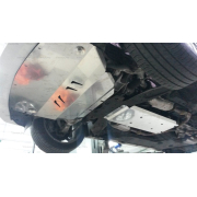 Купить АВС-Дизайн 1528ABC Защита алюминиевая для картера и КПП (2 части) Infiniti Q50 2014-2023